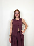 Gilet Aly Bordeaux