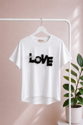 T-shirt Love Nera