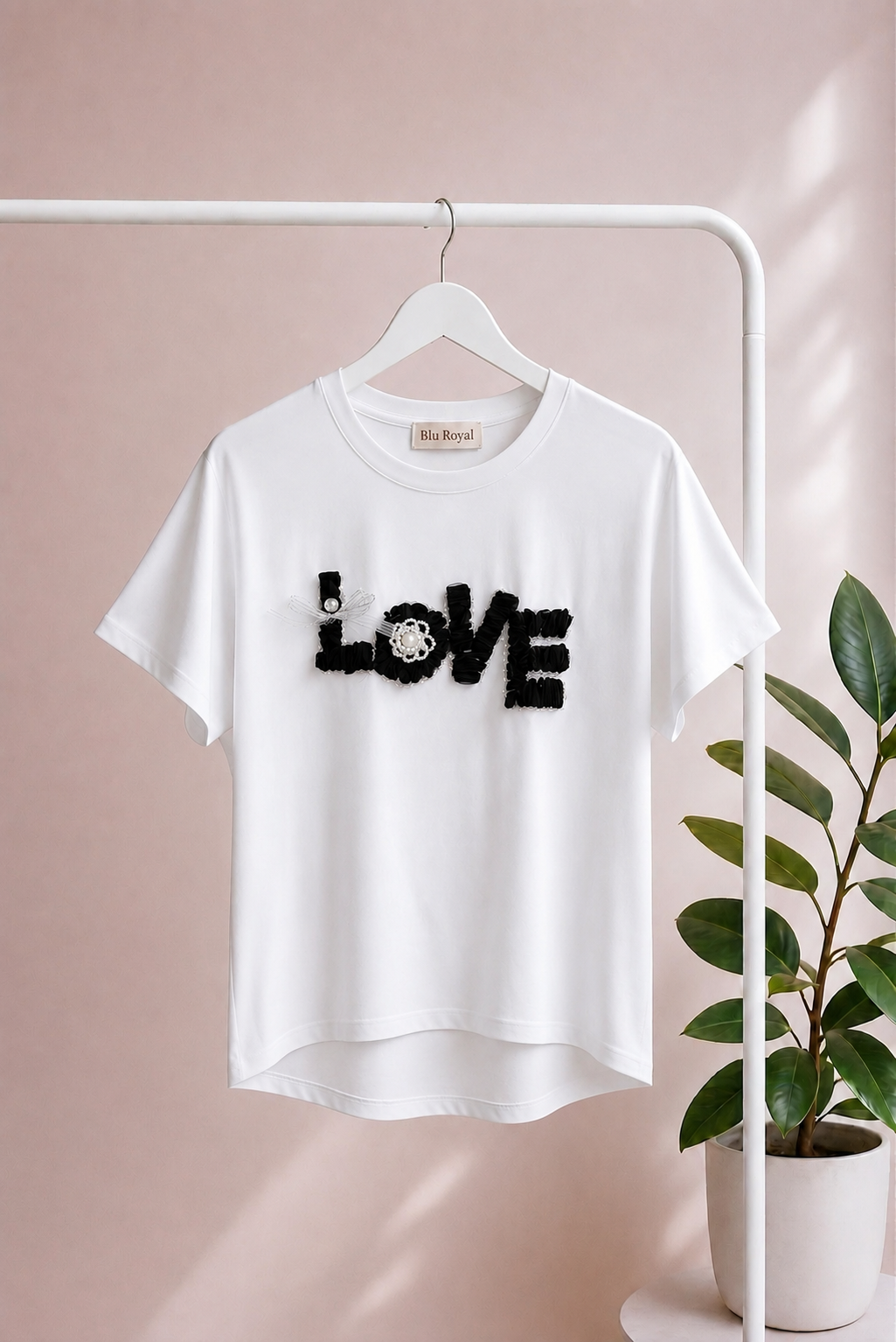 T-shirt Love Nera