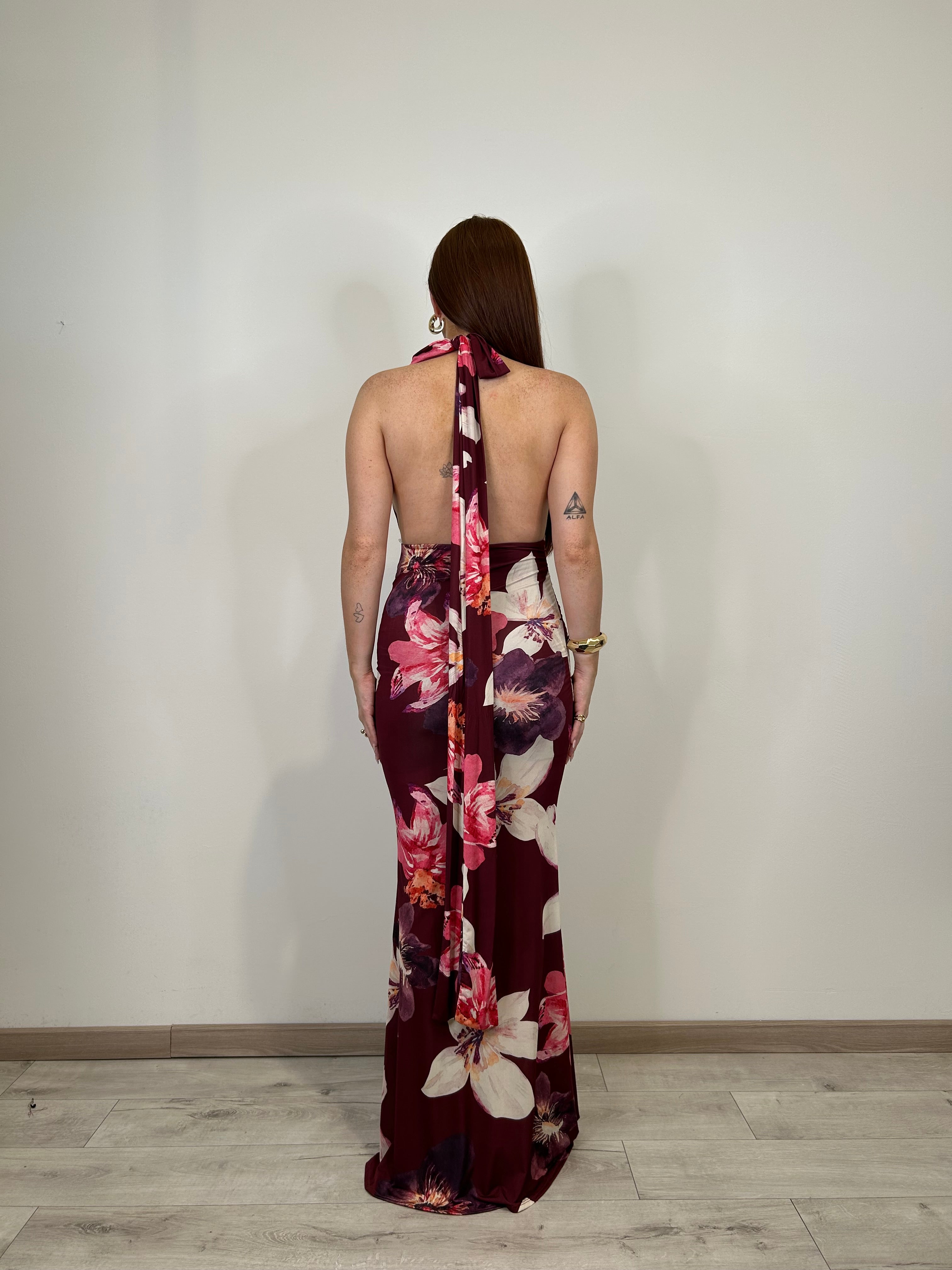 Dress Cleopatra Bordeaux